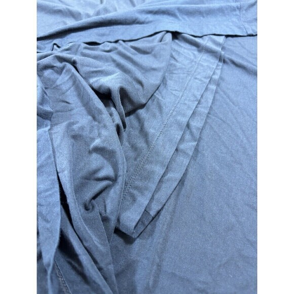 Laura Siegel Anthropologie Asymmetrical Dress Grey Medium Off Shoulder - Picture 10 of 12